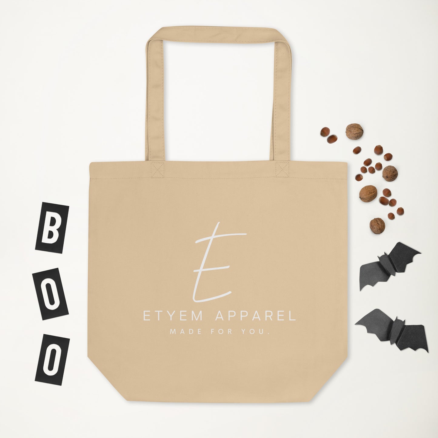 Large E Eco Tote Bag