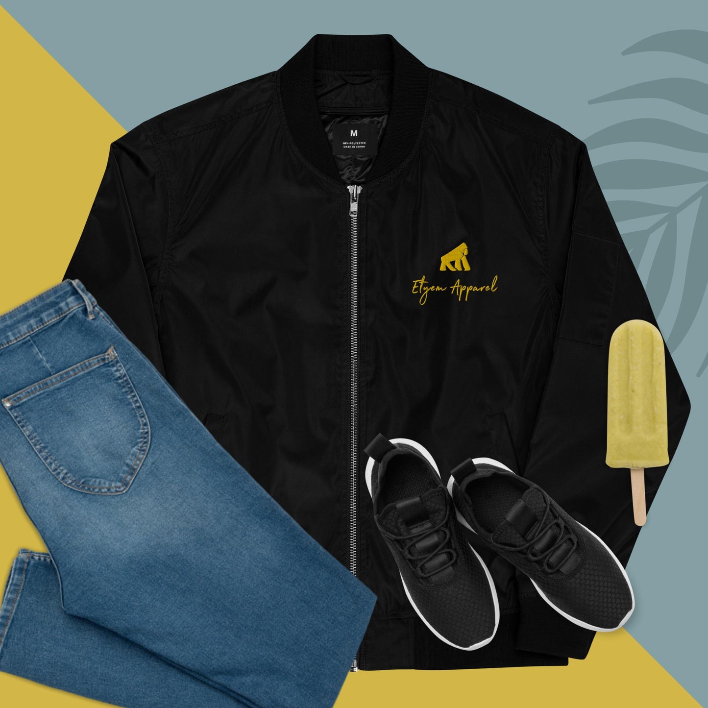 Premium recycled bomber jacket