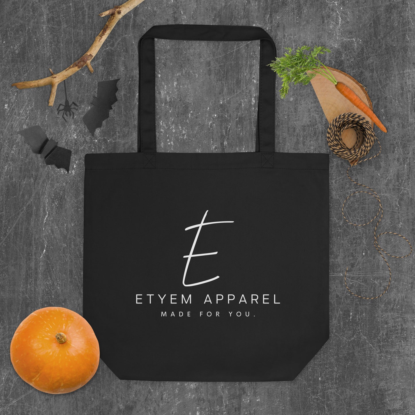 Large E Eco Tote Bag