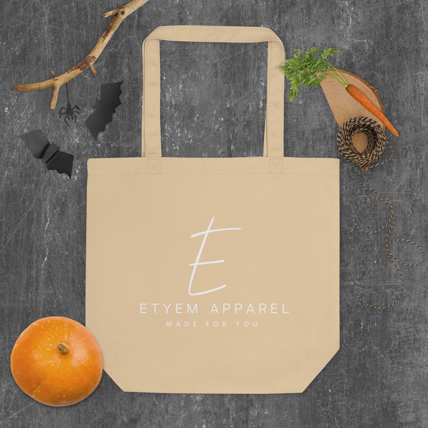 Large E Eco Tote Bag