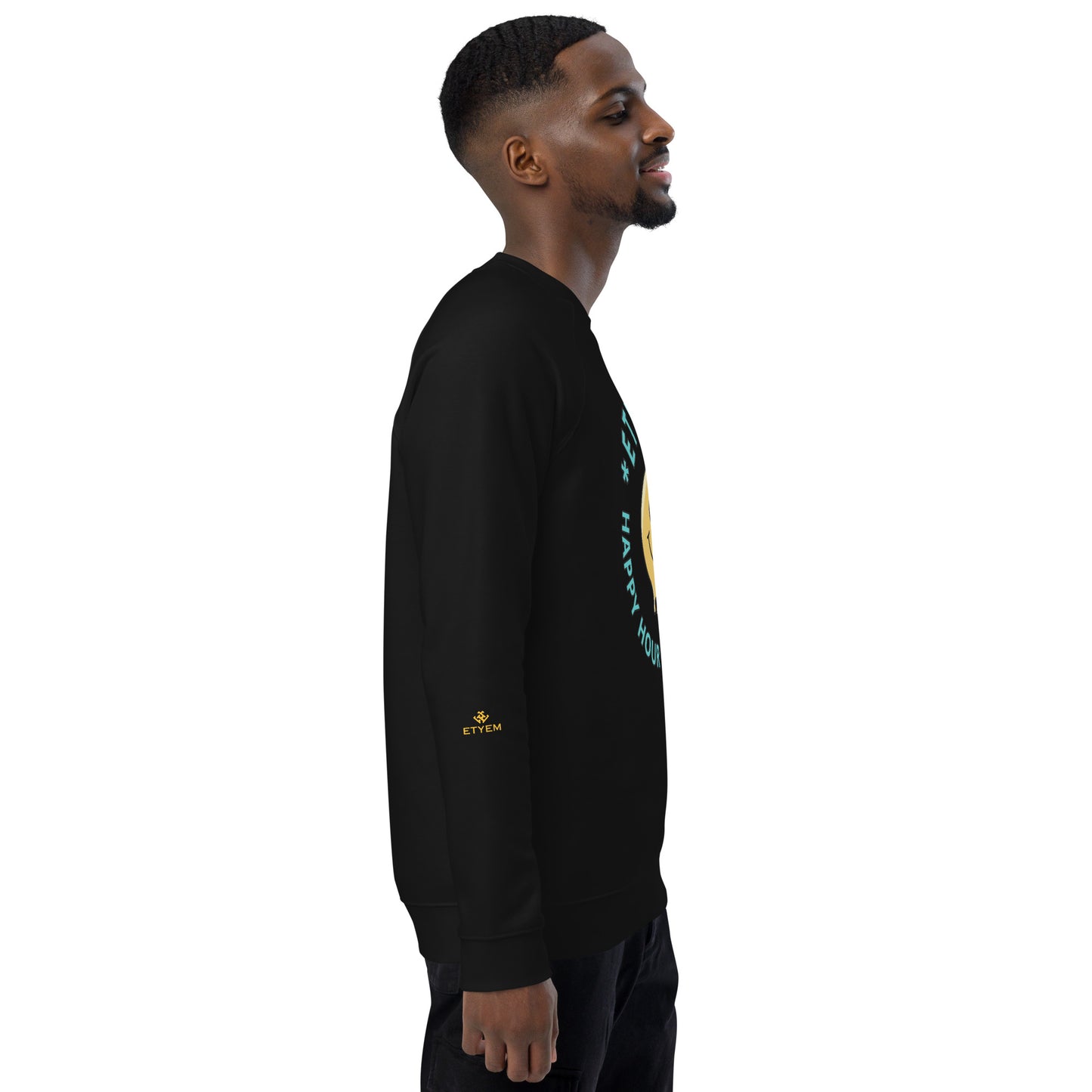 Unisex organic raglan sweatshirt